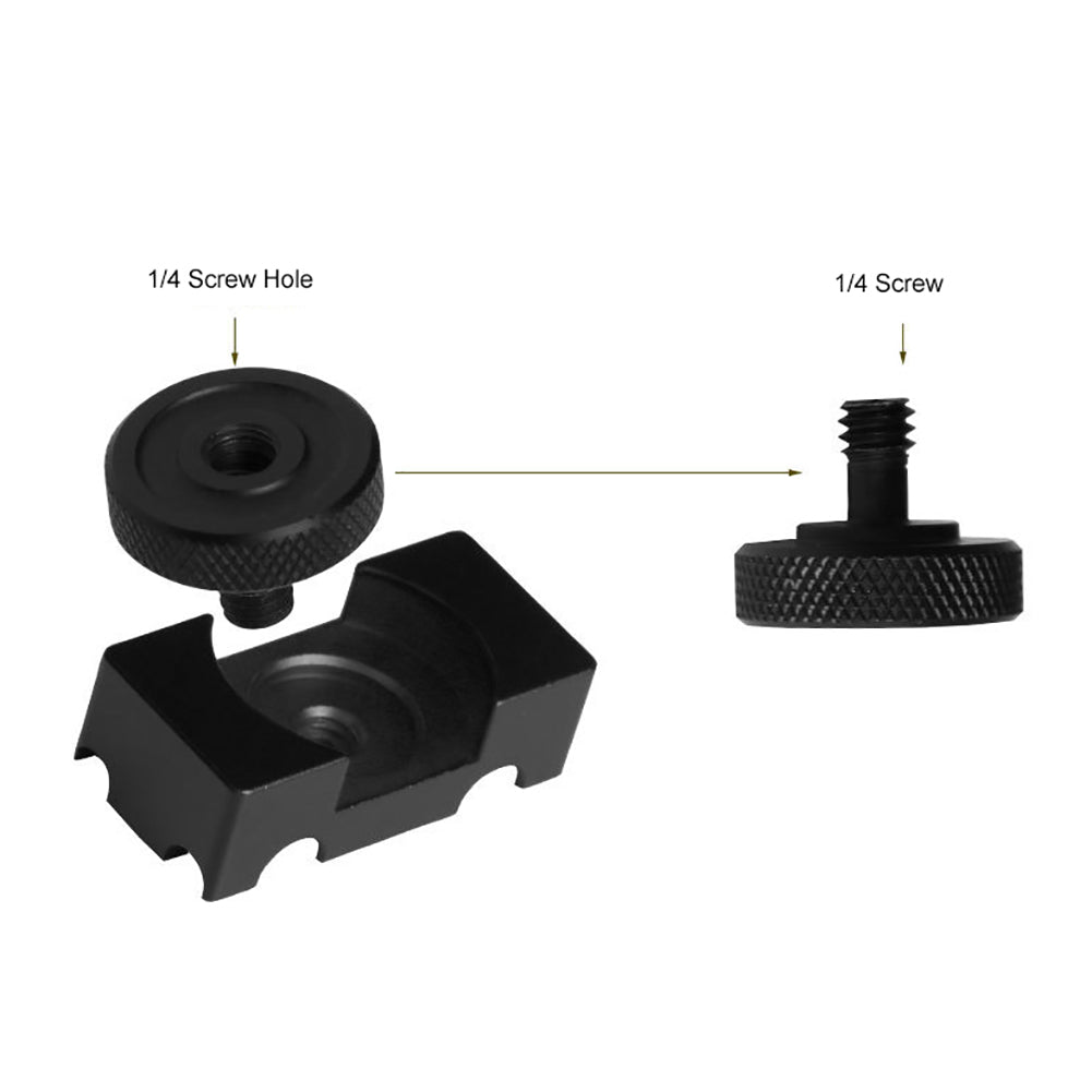 Aluminum Alloy Tether Holder Cable Lock Clip Clamp Mount Adapter for DSLR Camera