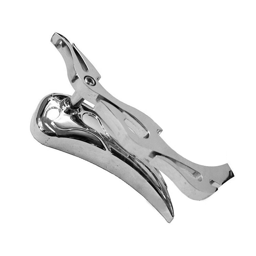 Universal Chrome Moto Cruiser Flame Rearview Side Mirrors Motorcycle Accessory