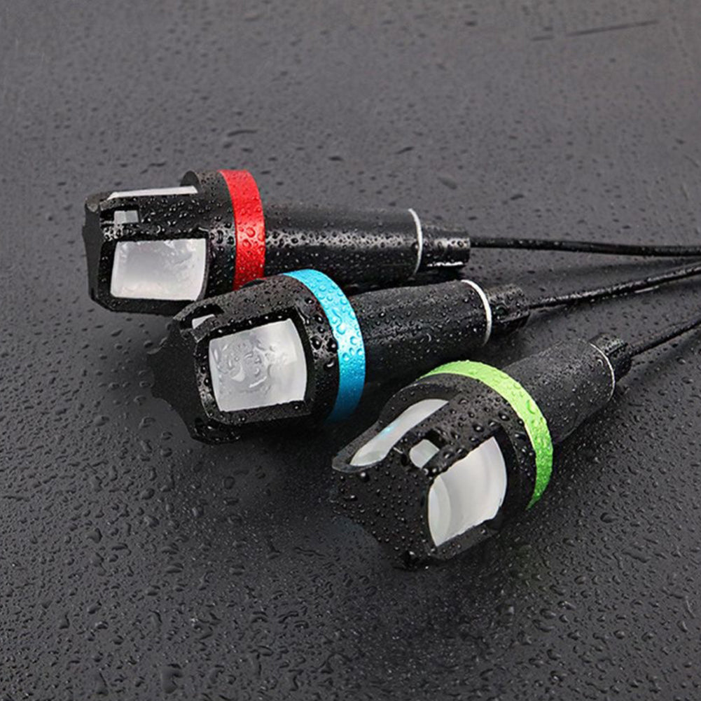 1Pair Motorcycle Handlebar Turn Signal Grip Bar End LED Strobe Side Marker Light