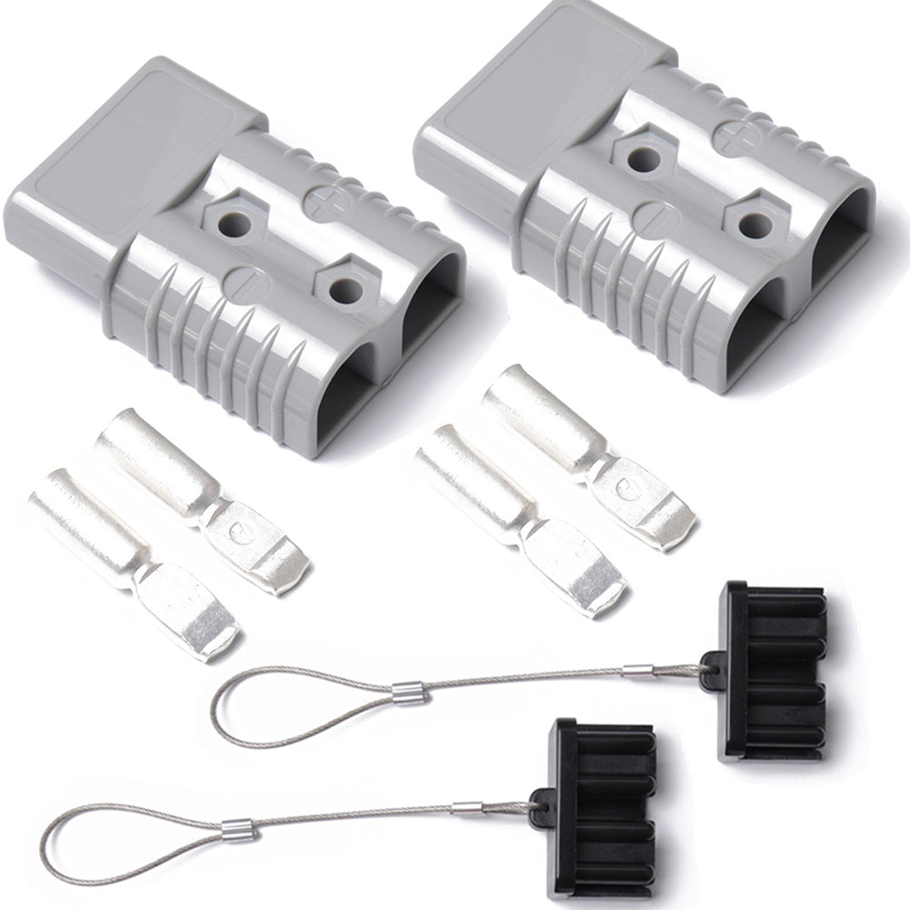 2Pcs Car Vehicle 175A 600V Battery Winch Power Trailer Plug Quick Connector
