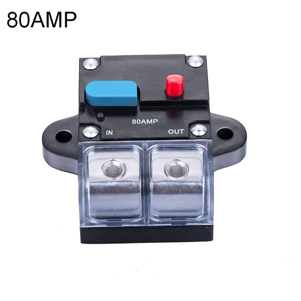 80A/100A/150A/200A/250A Car Boat Truck Stereo Audio Circuit Breaker Fuse Holder