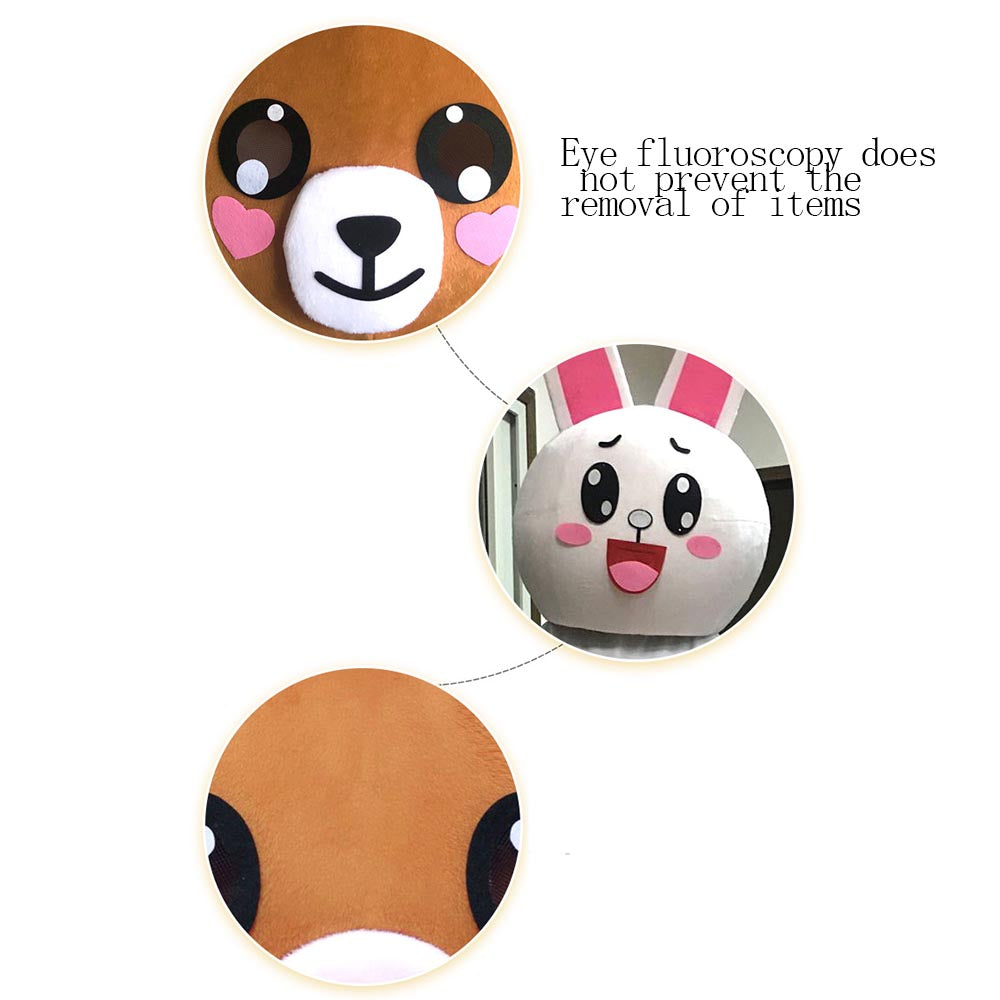 Unisex Brown Bear Dress Set Cartoon Doll Costume Bear Show Show Event Marriage Birthday Festival Props