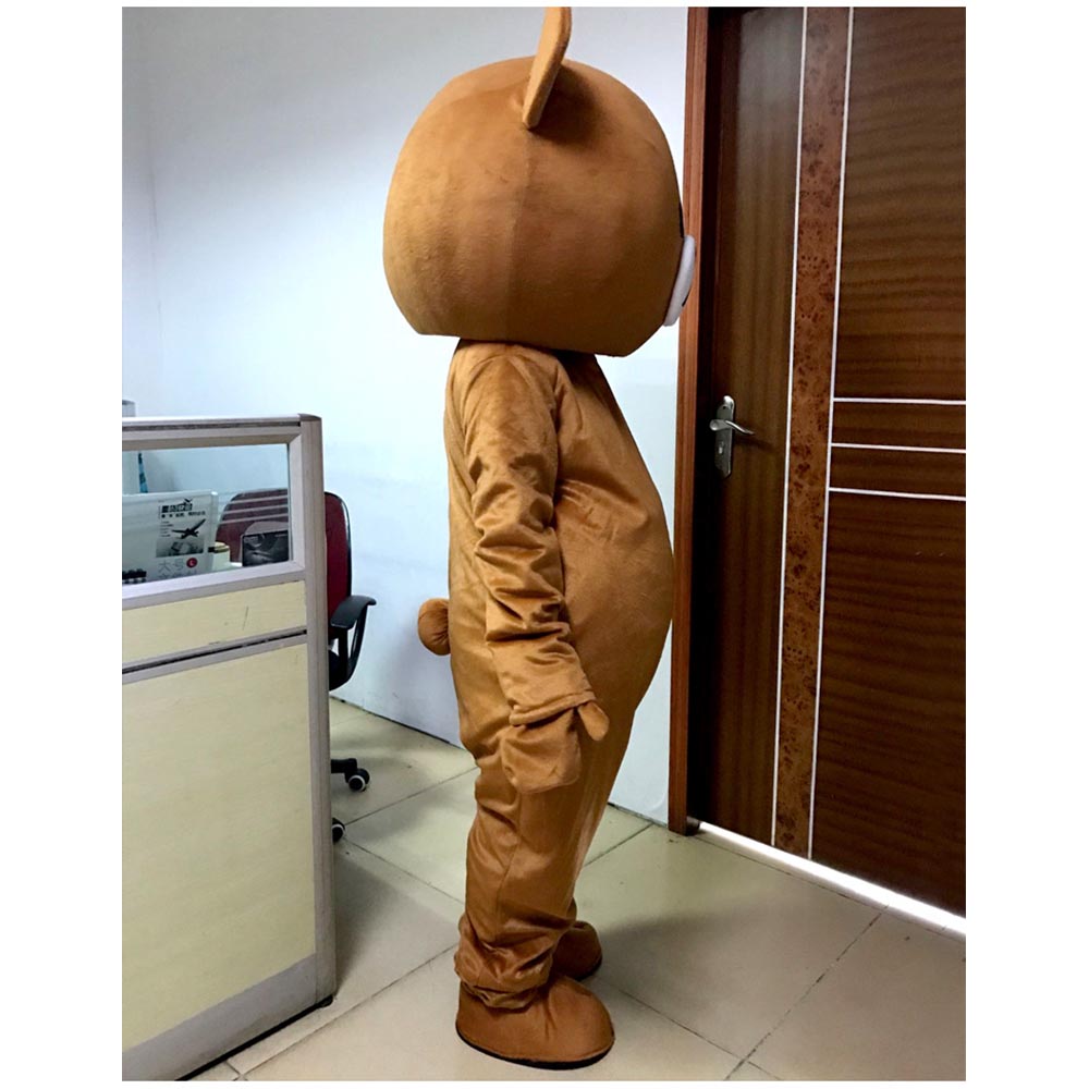 Unisex Brown Bear Dress Set Cartoon Doll Costume Bear Show Show Event Marriage Birthday Festival Props