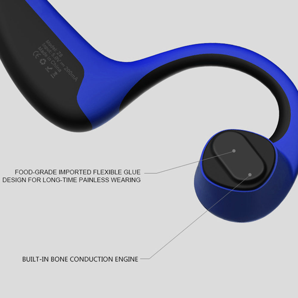 Bluetooth 5.0 S.Wear Z8 Wireless Headphones Bone Conduction Earphone Outdoor Sport Headset with Mic With Box