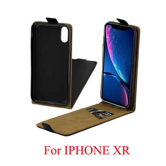 Business Leather Case For Coque iPhone XR Vertical Flip Cover Card Slot Cases For iPhone XR 6.1 inch Mobile Phone Bags