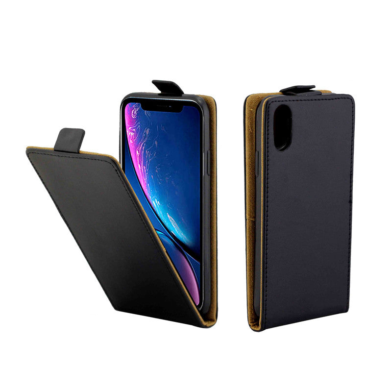 Business Leather Case For Coque iPhone XR Vertical Flip Cover Card Slot Cases For iPhone XR 6.1 inch Mobile Phone Bags