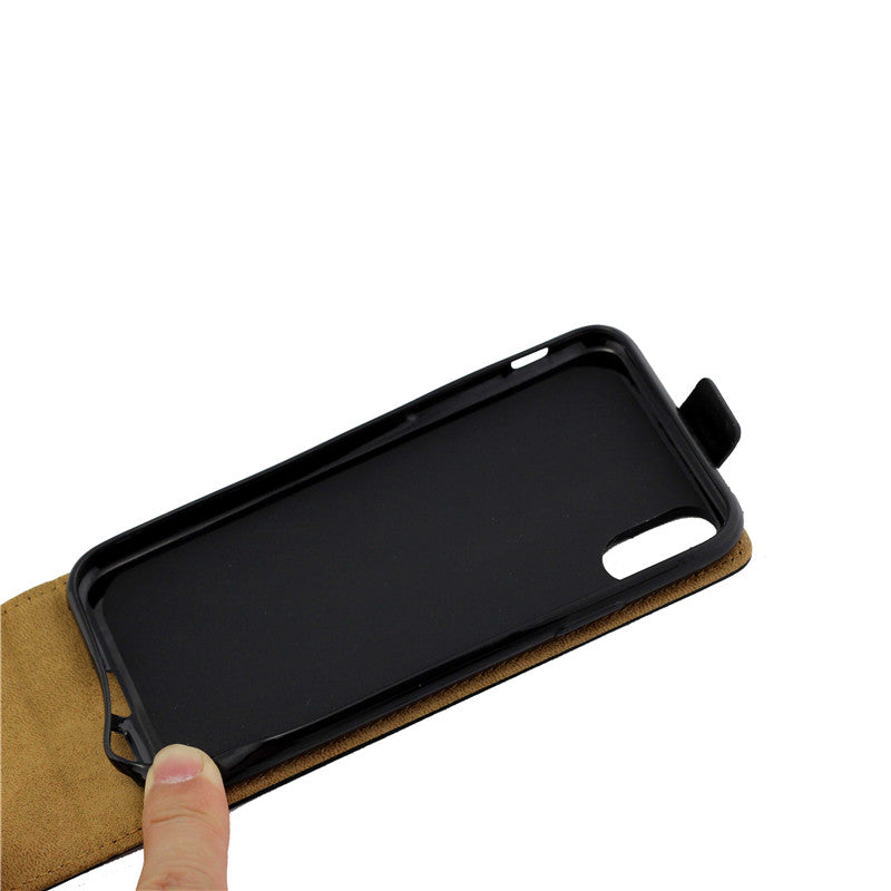 Business Leather Case For Coque iPhone XR Vertical Flip Cover Card Slot Cases For iPhone XR 6.1 inch Mobile Phone Bags