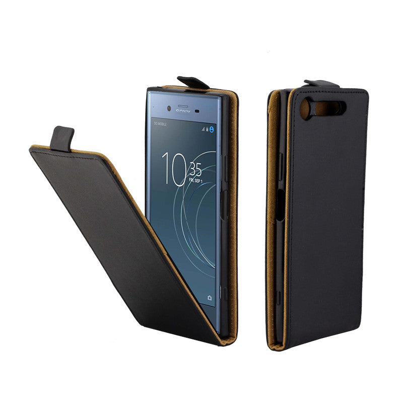 Business Leather Case For Coque Sony Xperia XZ1 F8342 Vertical Flip Cover Card Slot Cases For Sony Xperia XZ1 Dual Phone Bags