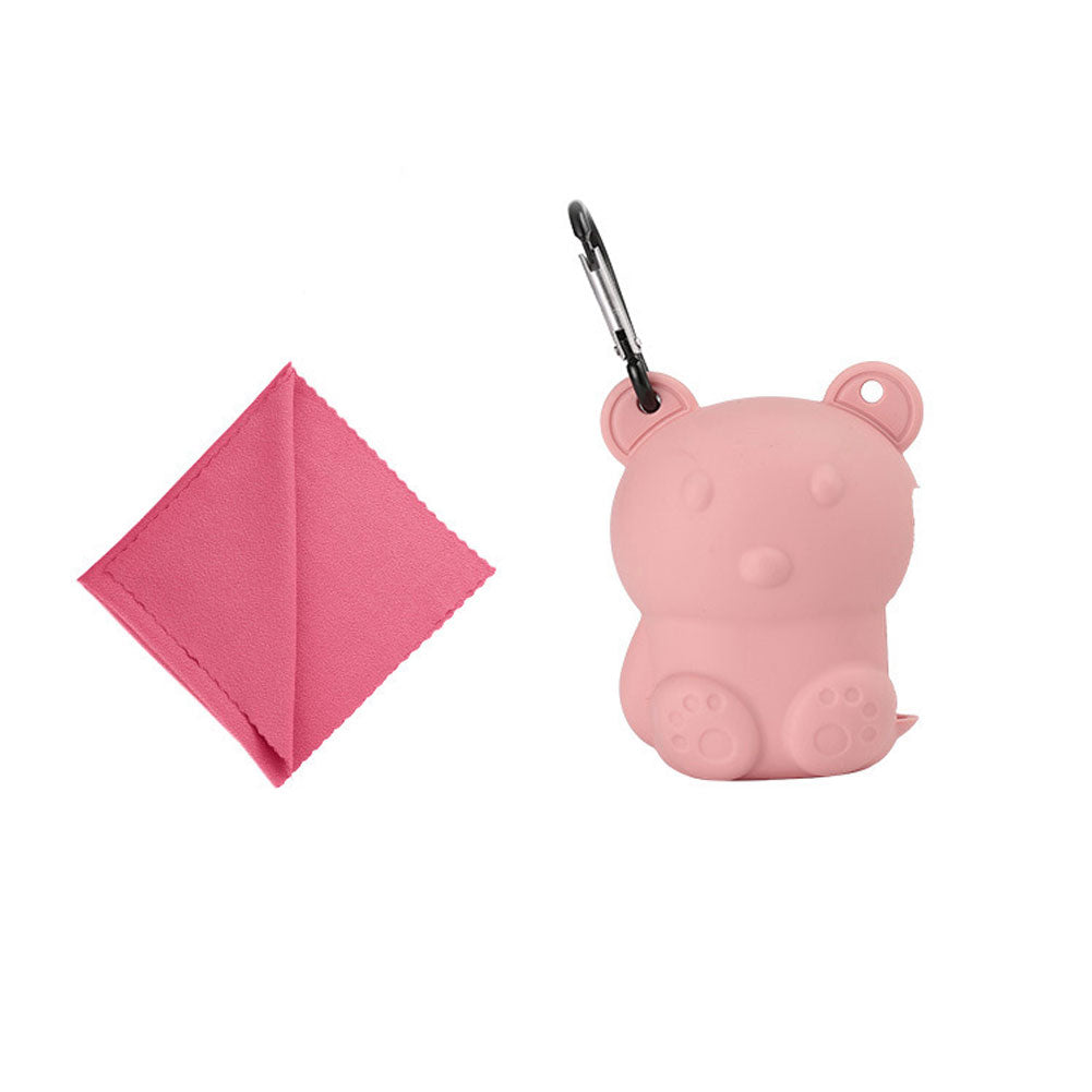 Portable Travel Sports Quick-Dry Cooling Microfiber Towel Storage Silicone Case