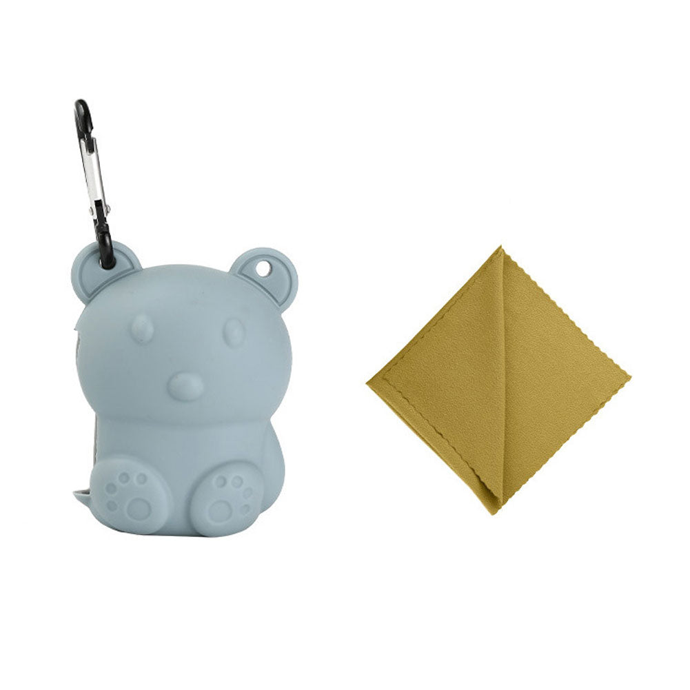 Portable Travel Sports Quick-Dry Cooling Microfiber Towel Storage Silicone Case