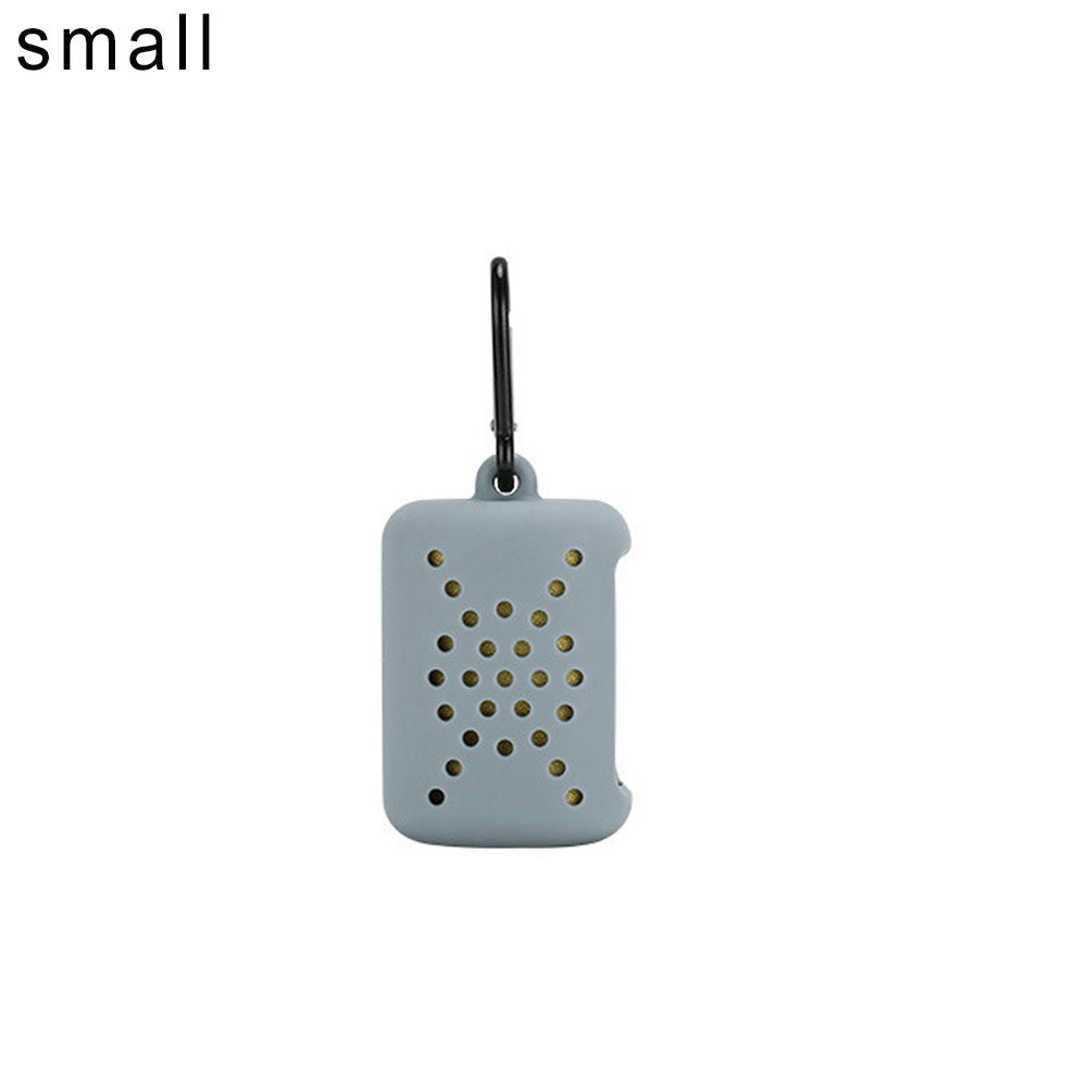 Portable Travel Sports Quick-Dry Cooling Microfiber Towel Storage Silicone Case