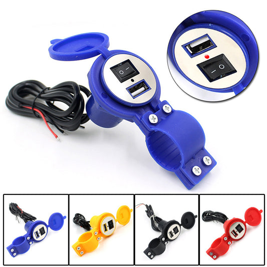 CS-277 Motorcycle Motorbike Waterproof Socket Power Adapter 1.5A USB Charger