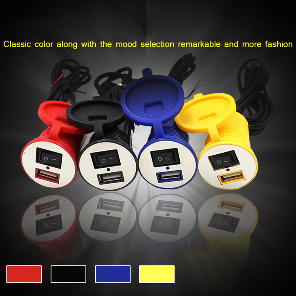 CS-277 Motorcycle Motorbike Waterproof Socket Power Adapter 1.5A USB Charger