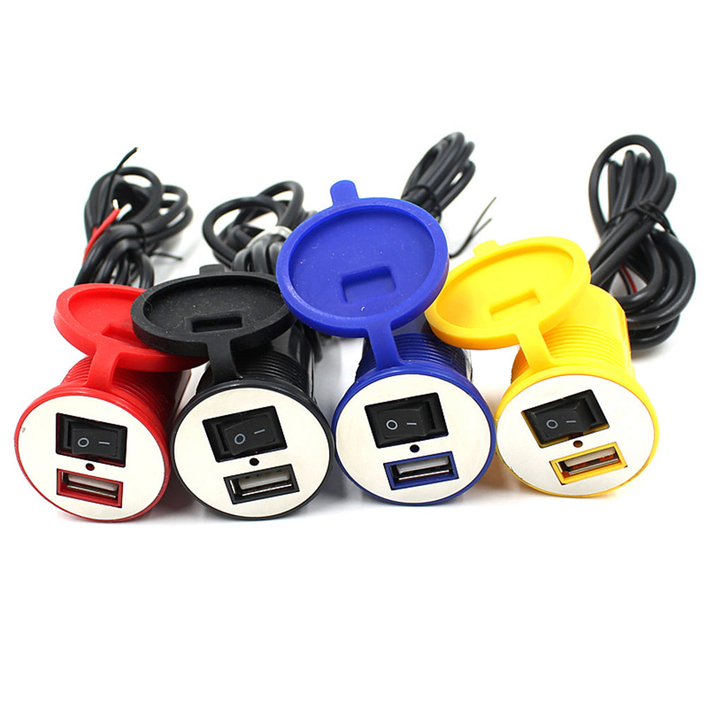 CS-277 Motorcycle Motorbike Waterproof Socket Power Adapter 1.5A USB Charger