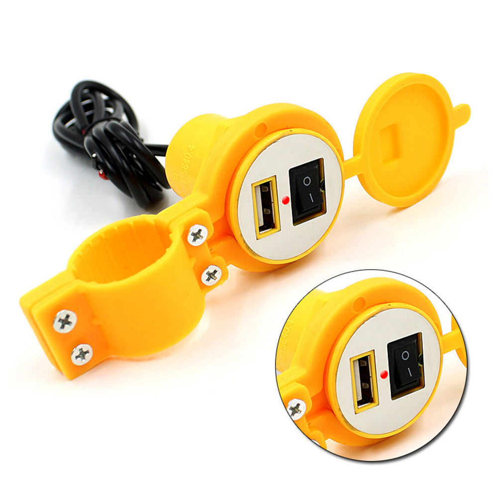 CS-277 Motorcycle Motorbike Waterproof Socket Power Adapter 1.5A USB Charger