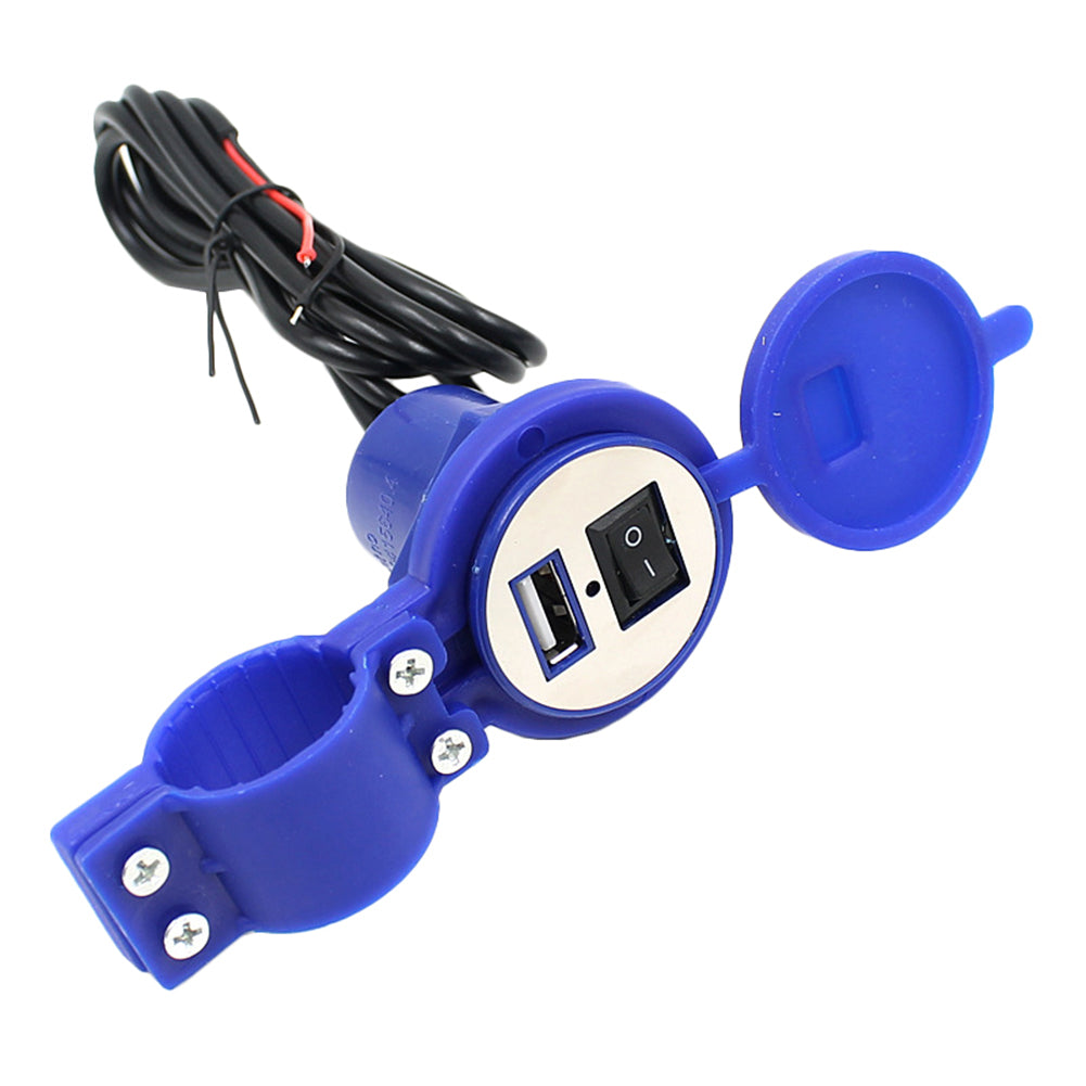 CS-277 Motorcycle Motorbike Waterproof Socket Power Adapter 1.5A USB Charger