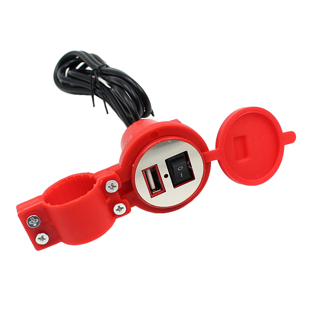 CS-277 Motorcycle Motorbike Waterproof Socket Power Adapter 1.5A USB Charger
