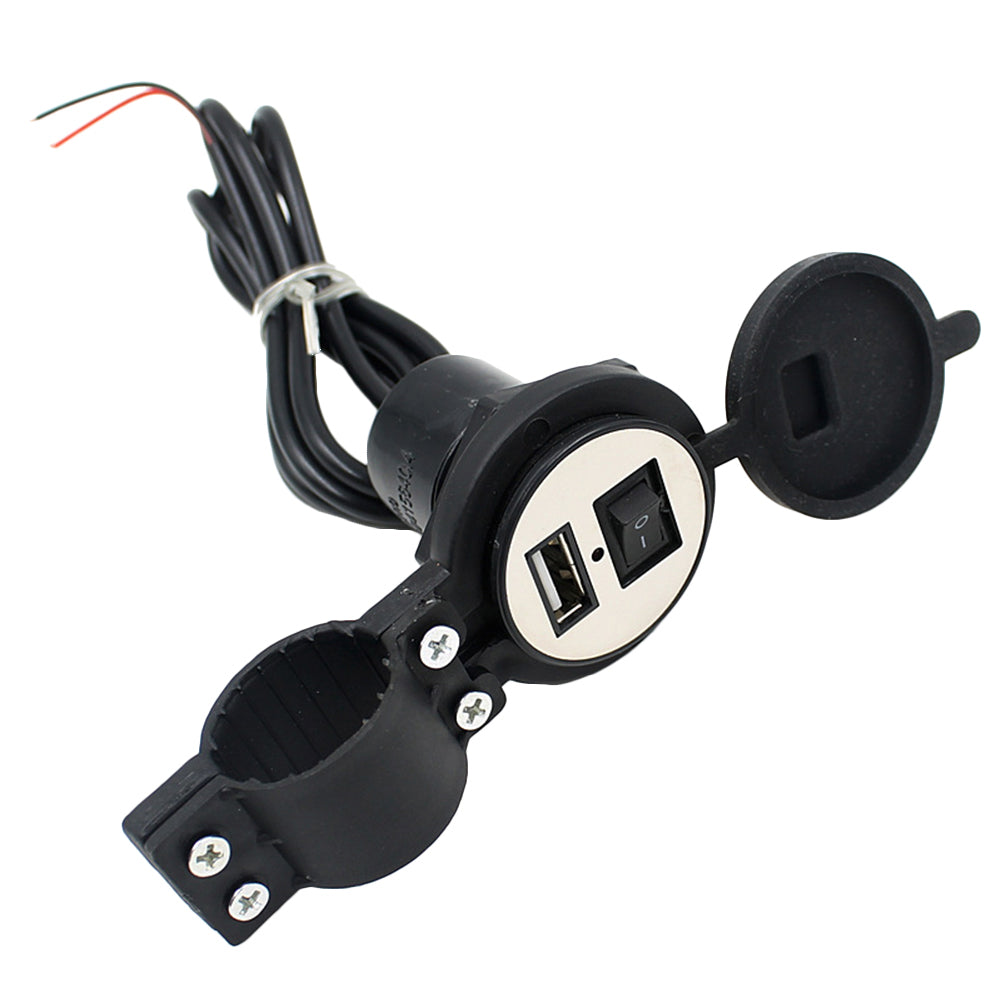CS-277 Motorcycle Motorbike Waterproof Socket Power Adapter 1.5A USB Charger