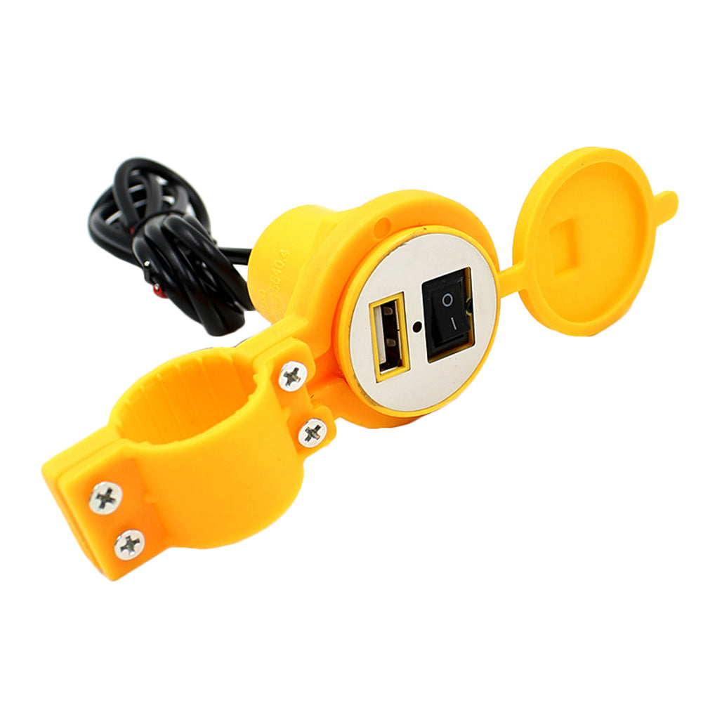 CS-277 Motorcycle Motorbike Waterproof Socket Power Adapter 1.5A USB Charger