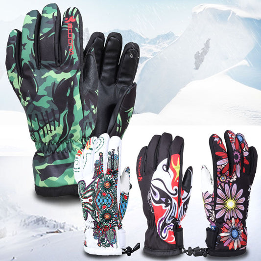 Men Women Winter Motorcycle Fishing Outdoor Sports Mittens Skiing Gloves