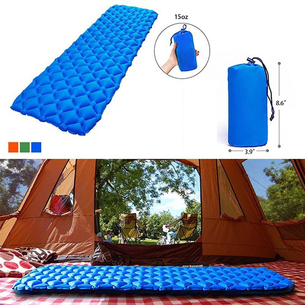 Sleeping Pad Outdoor Inflatable Mat Air Mattress for Backpacking Camping Hiking
