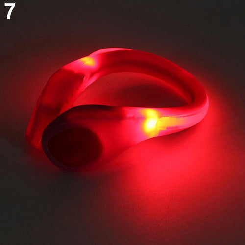 Running Cycling Walking Sport LED Shoes Clip Safety Night Warning Light Lamp