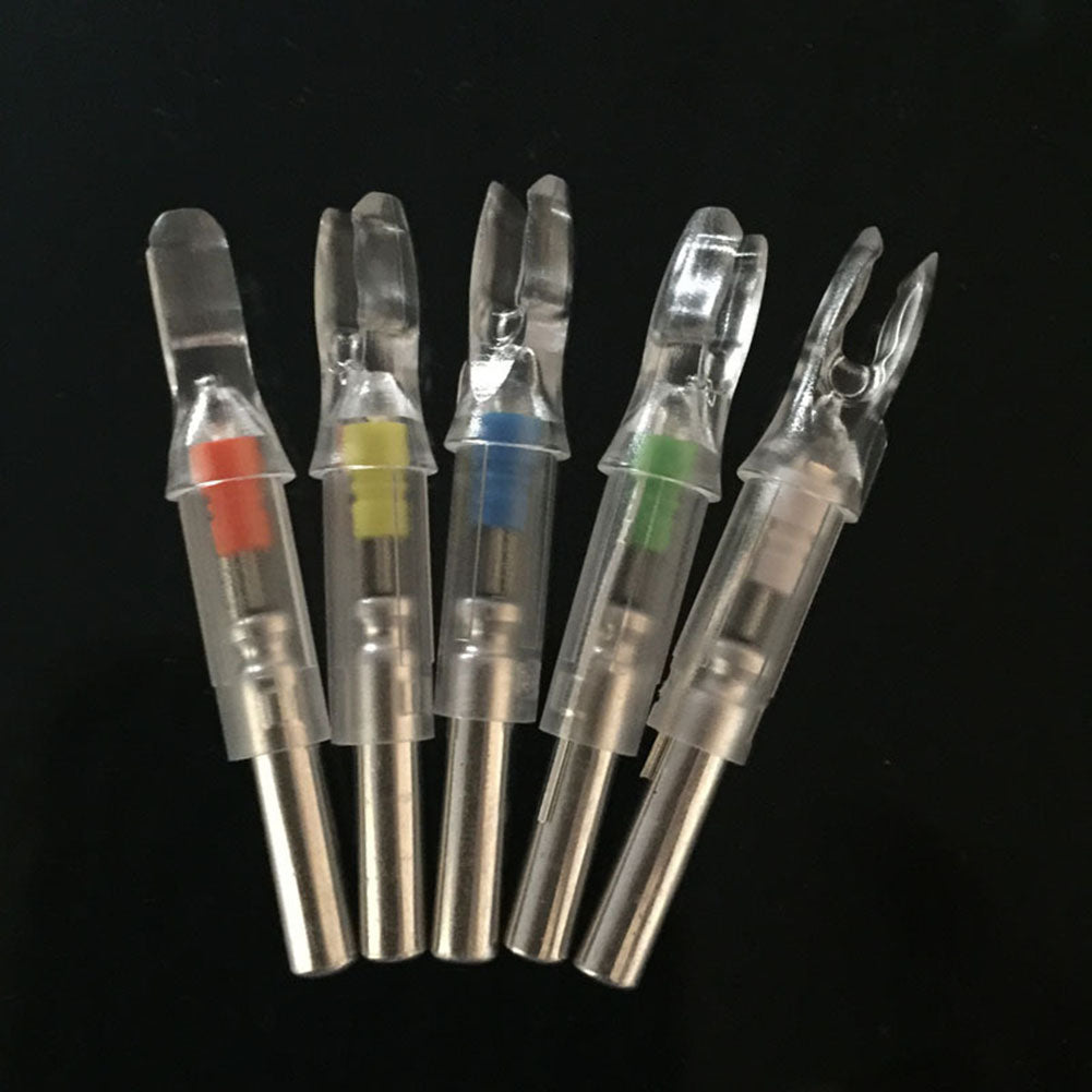 6Pcs LED Lighted Arrow Nock for 6.2mm Hunting Shooting Archery Arrows Shaft