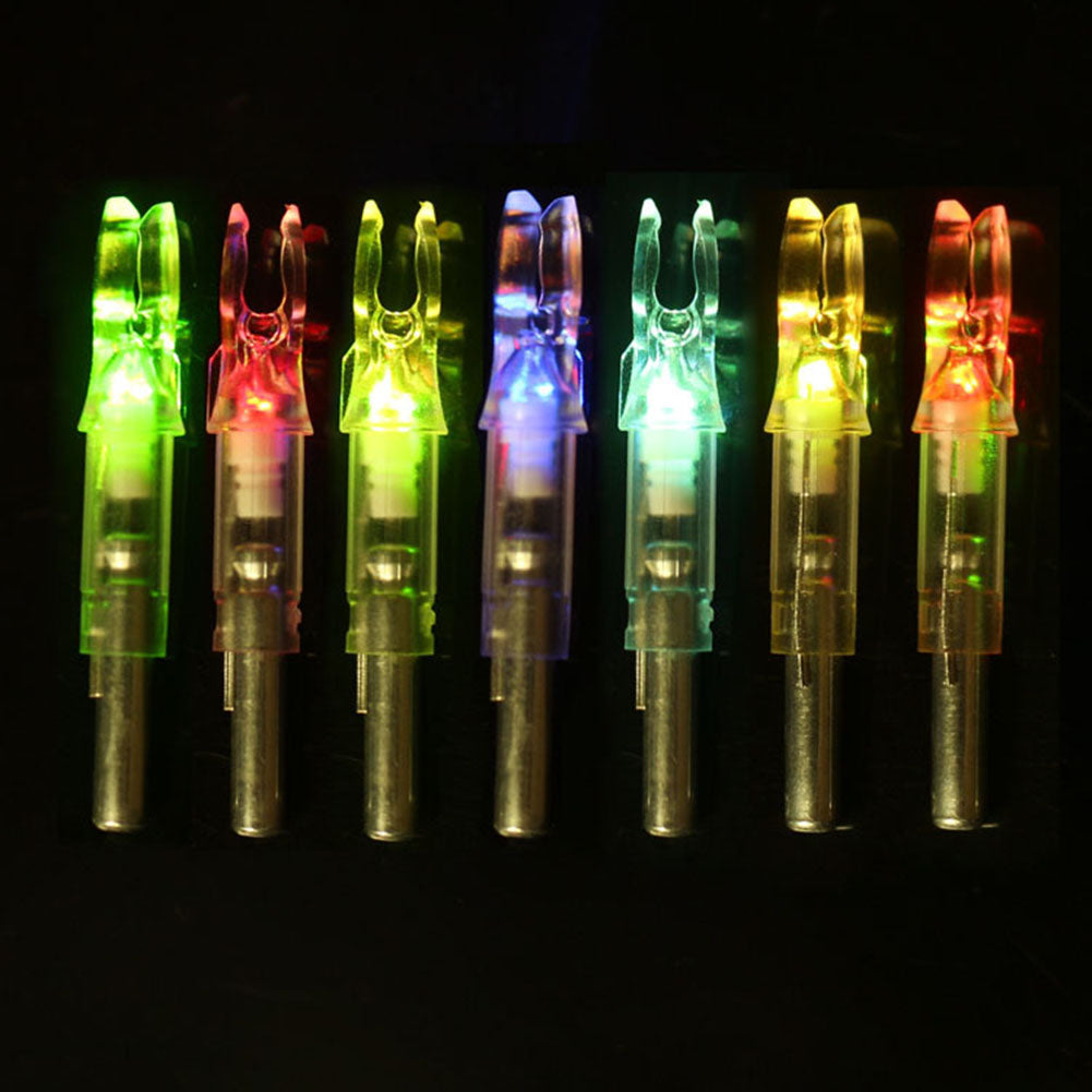 6Pcs LED Lighted Arrow Nock for 6.2mm Hunting Shooting Archery Arrows Shaft
