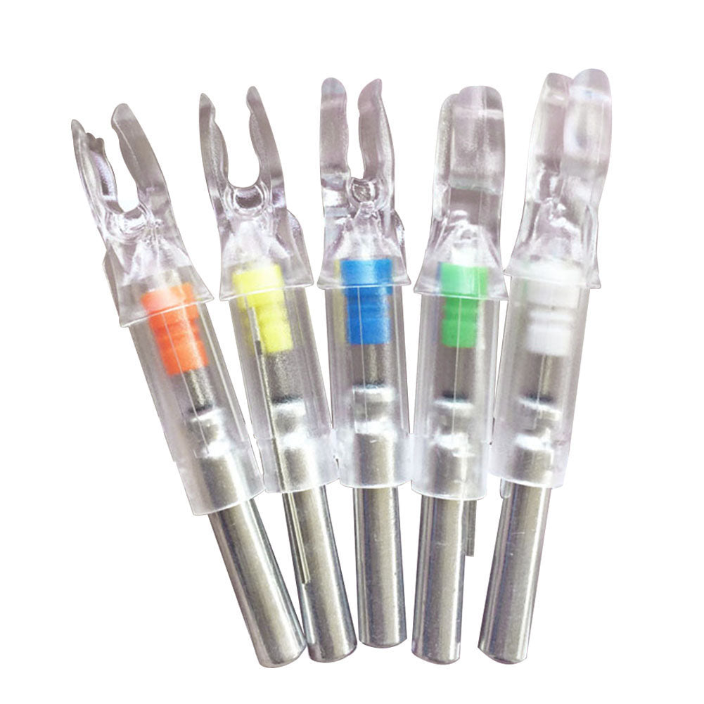 6Pcs LED Lighted Arrow Nock for 6.2mm Hunting Shooting Archery Arrows Shaft