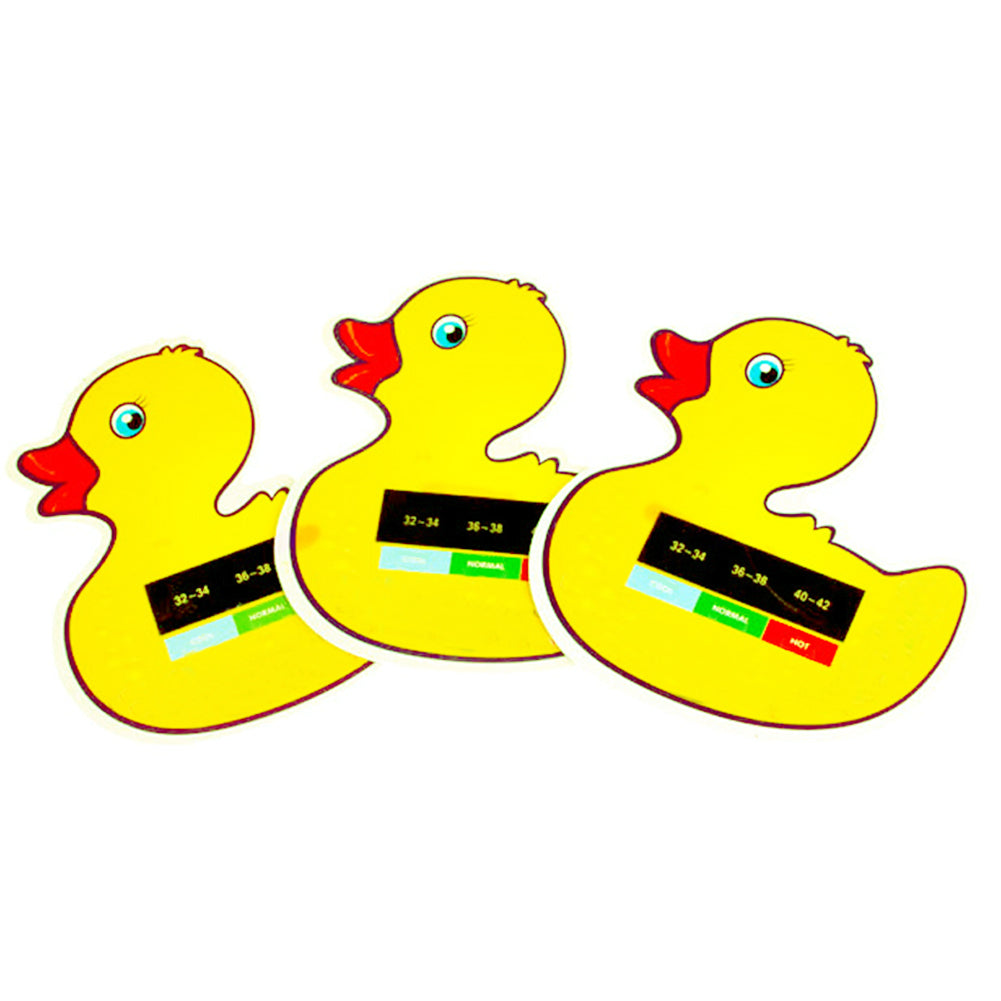 Portable Duck Shape Thermometer Pad Card Infant Bathing Water Temperature Meter