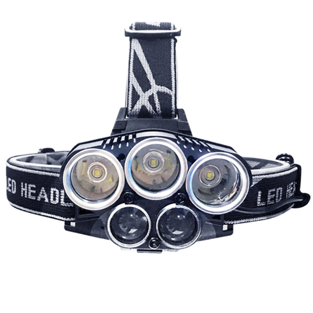 Portable Super Bright 5X XM-L T6 LED Headlamp Flashlight Head Light Torch Lamp