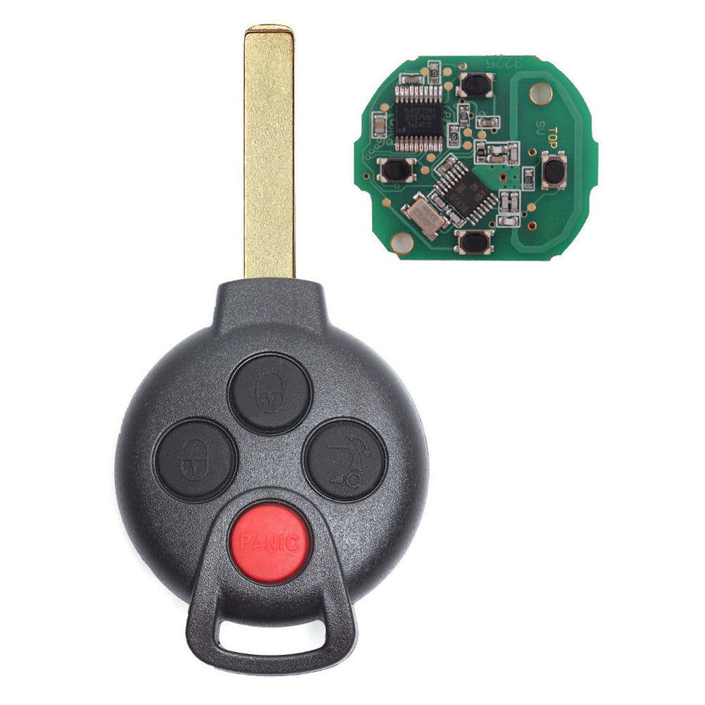 Replacement Car Remote Key Fob 315MHz for Mercedes-Benz Smart Fortwo 2005-2015