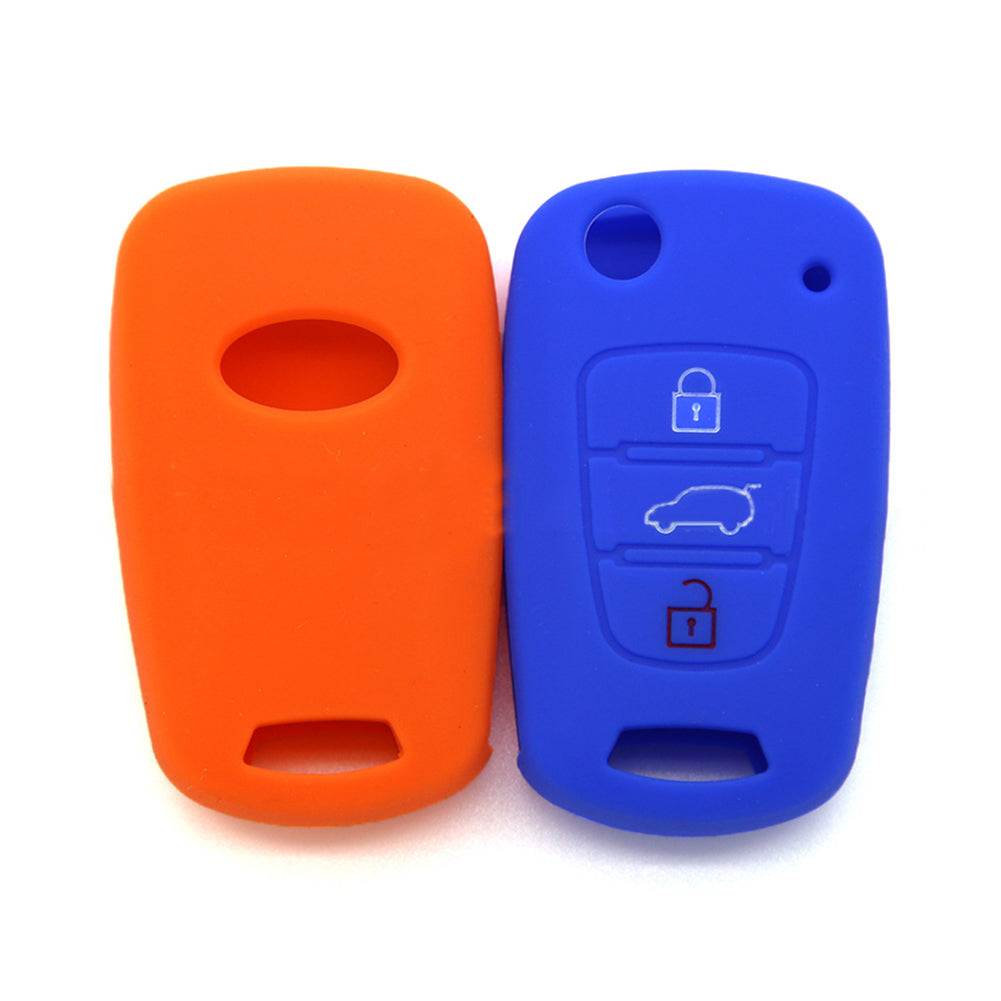 3 Buttons Silicone Key Cover Case for Hyundai Accent Elantra Sonata i20 i30 IX35