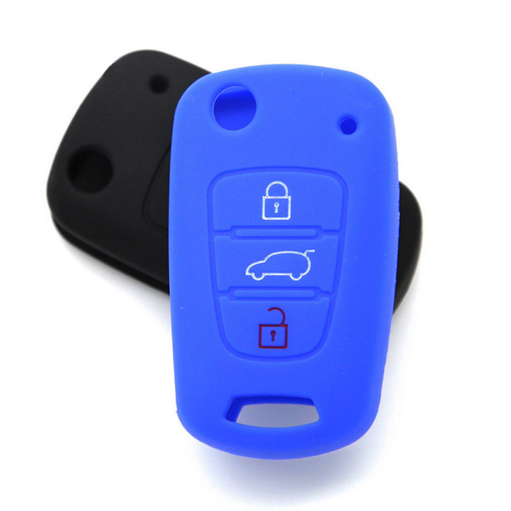 3 Buttons Silicone Key Cover Case for Hyundai Accent Elantra Sonata i20 i30 IX35
