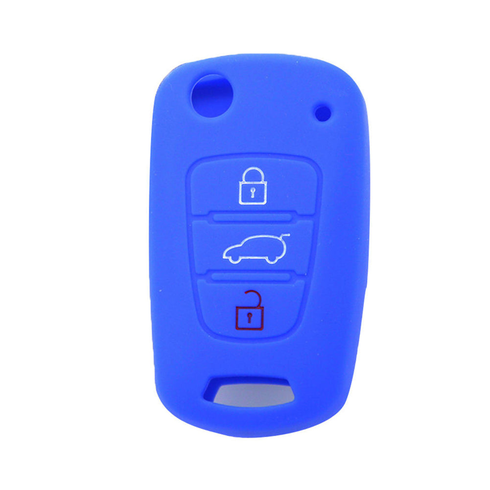 3 Buttons Silicone Key Cover Case for Hyundai Accent Elantra Sonata i20 i30 IX35