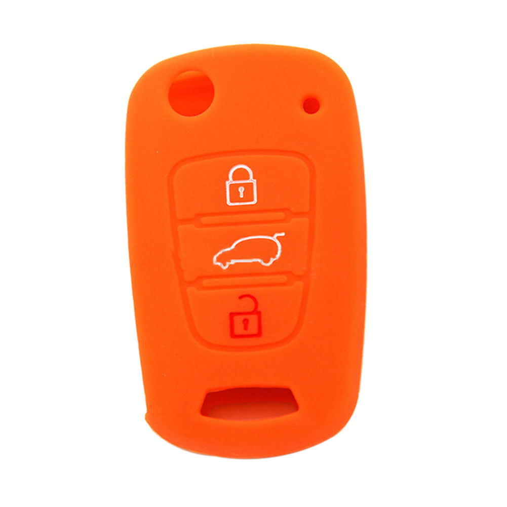 3 Buttons Silicone Key Cover Case for Hyundai Accent Elantra Sonata i20 i30 IX35
