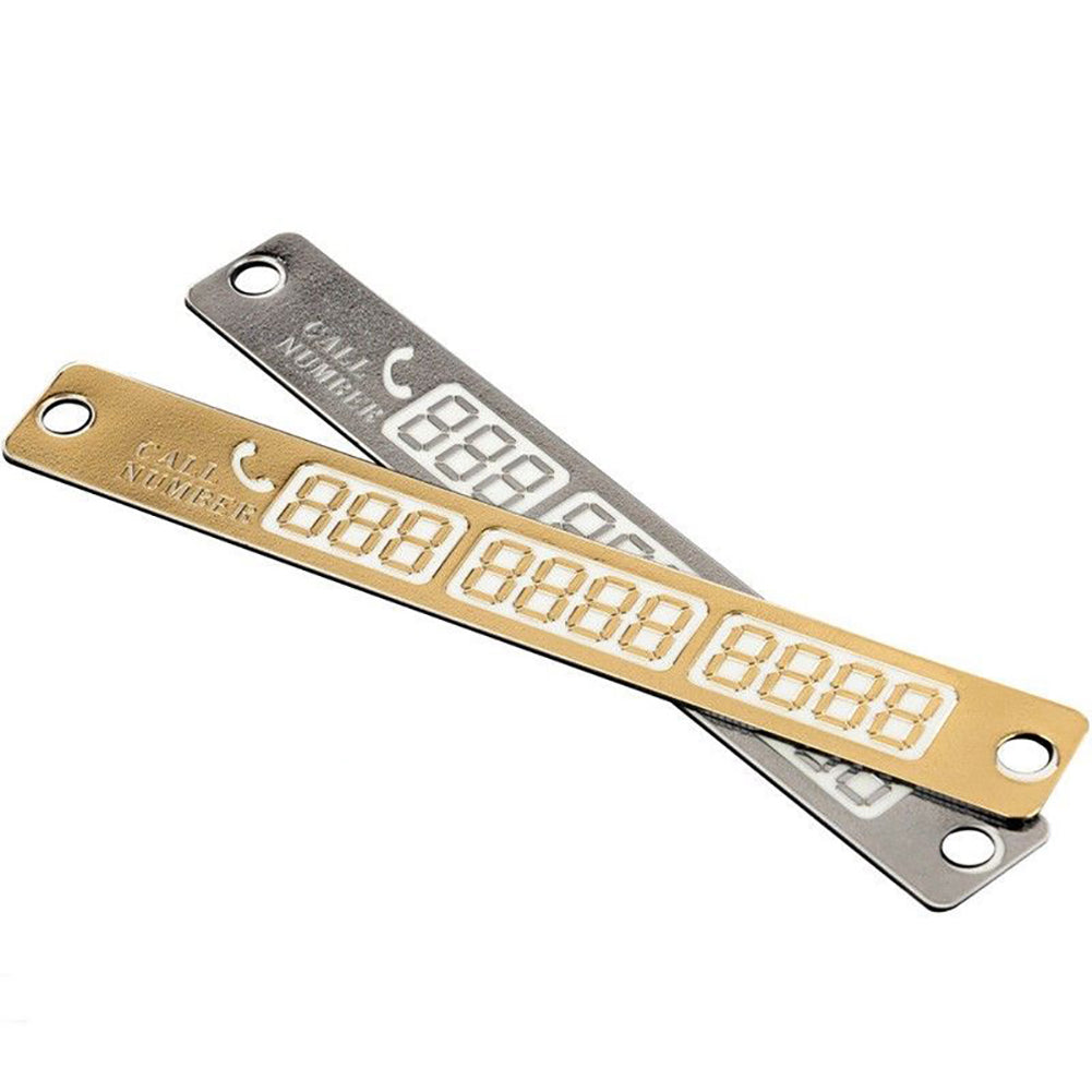 Car Auto Temporary Parking Plate Luminous Sucker Phone Number Card Notification