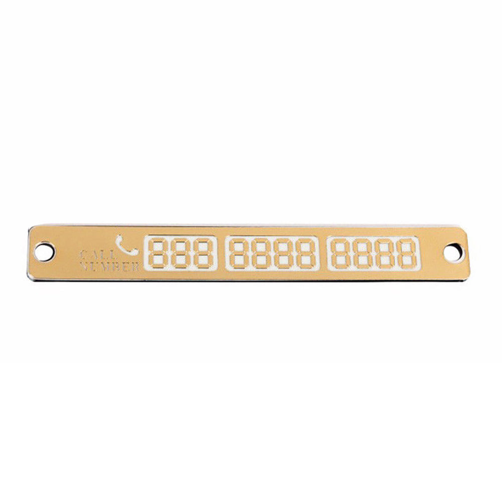 Car Auto Temporary Parking Plate Luminous Sucker Phone Number Card Notification