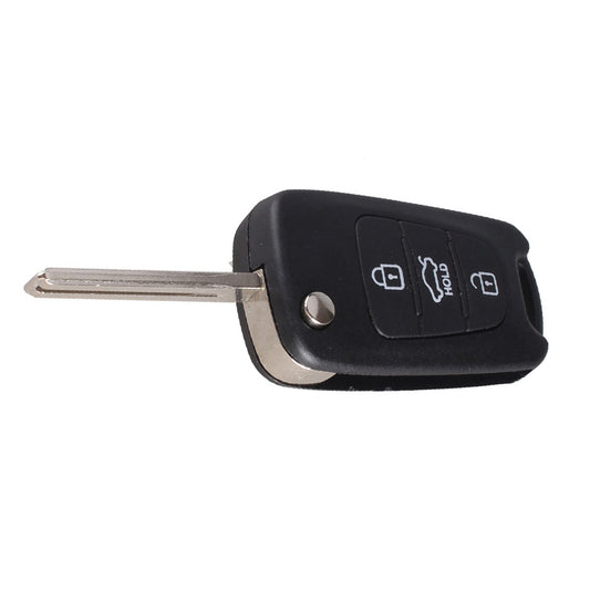 Practical 3 Buttons Flip Folding Remote Car Key Shell Cover Case for Hyundai