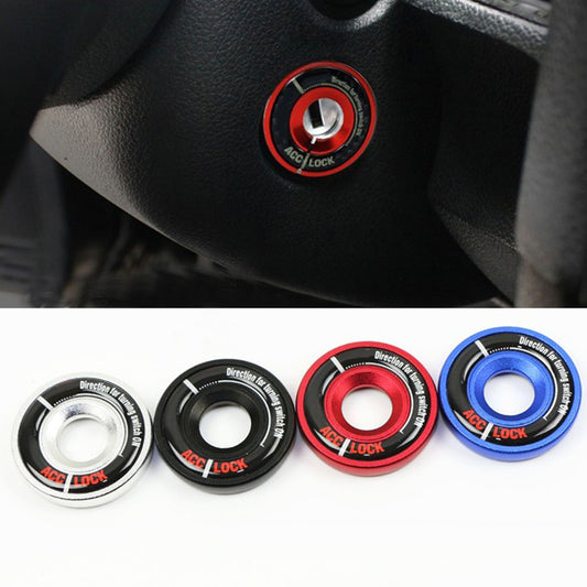 Luminous Car Ignition Switch Cover Sticker Key Hole Ring Decor for New Jetta