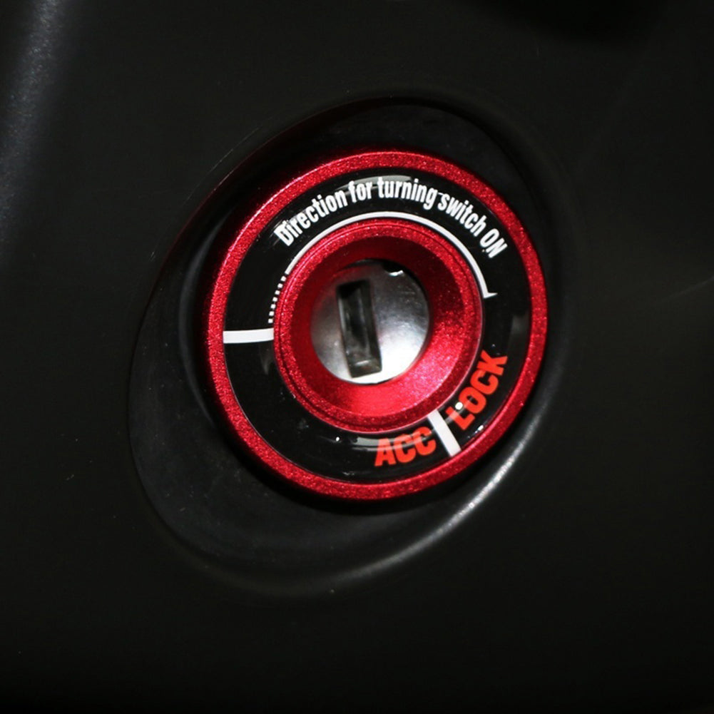 Luminous Car Ignition Switch Cover Sticker Key Hole Ring Decor for New Jetta