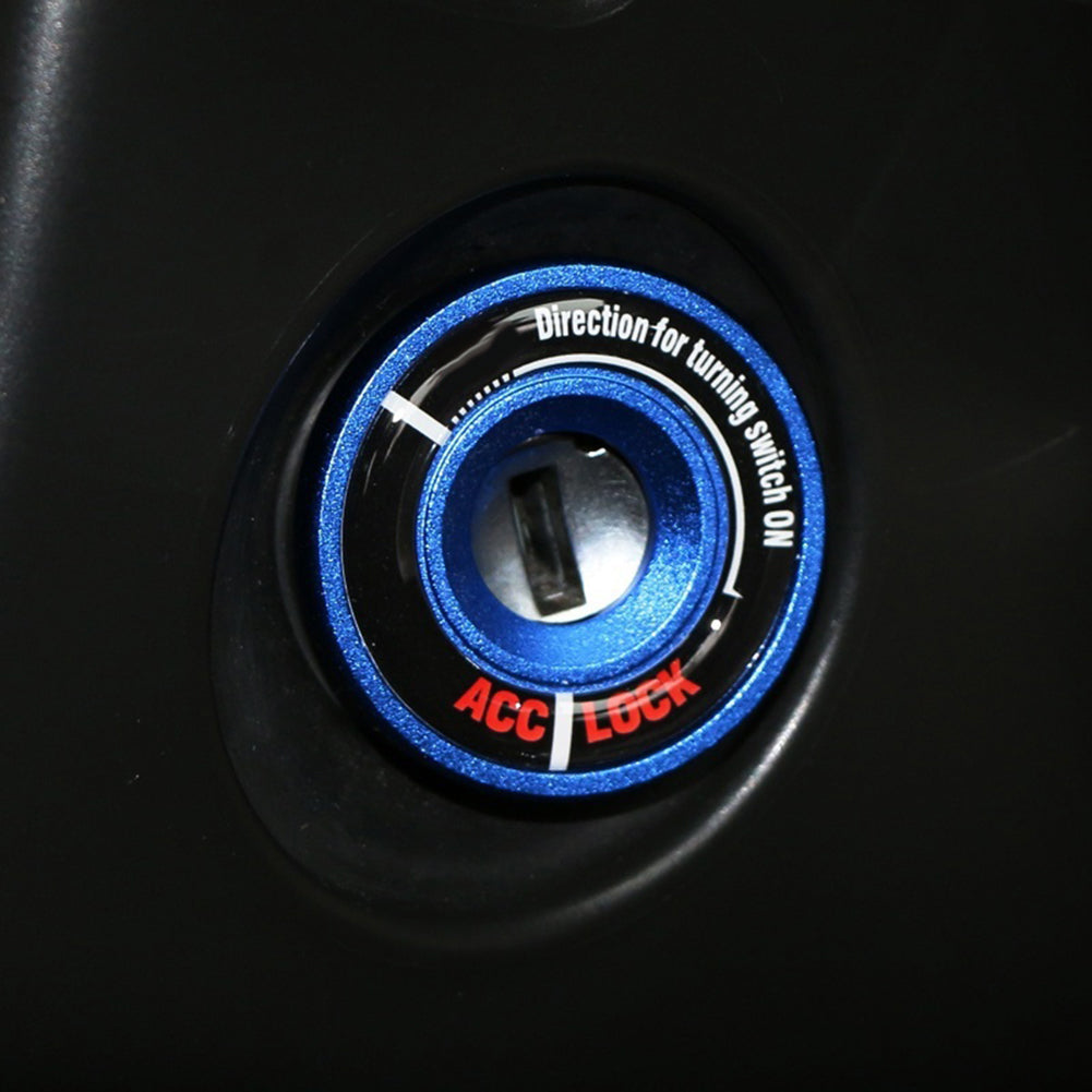 Luminous Car Ignition Switch Cover Sticker Key Hole Ring Decor for New Jetta