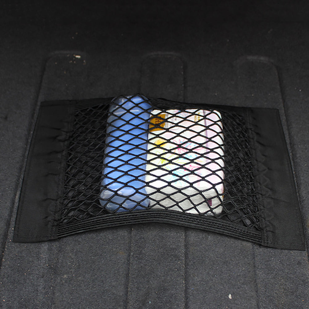 Auto Car Back Rear Trunk Seat Elastic Storage Net Mesh Organizer Pocket Bag