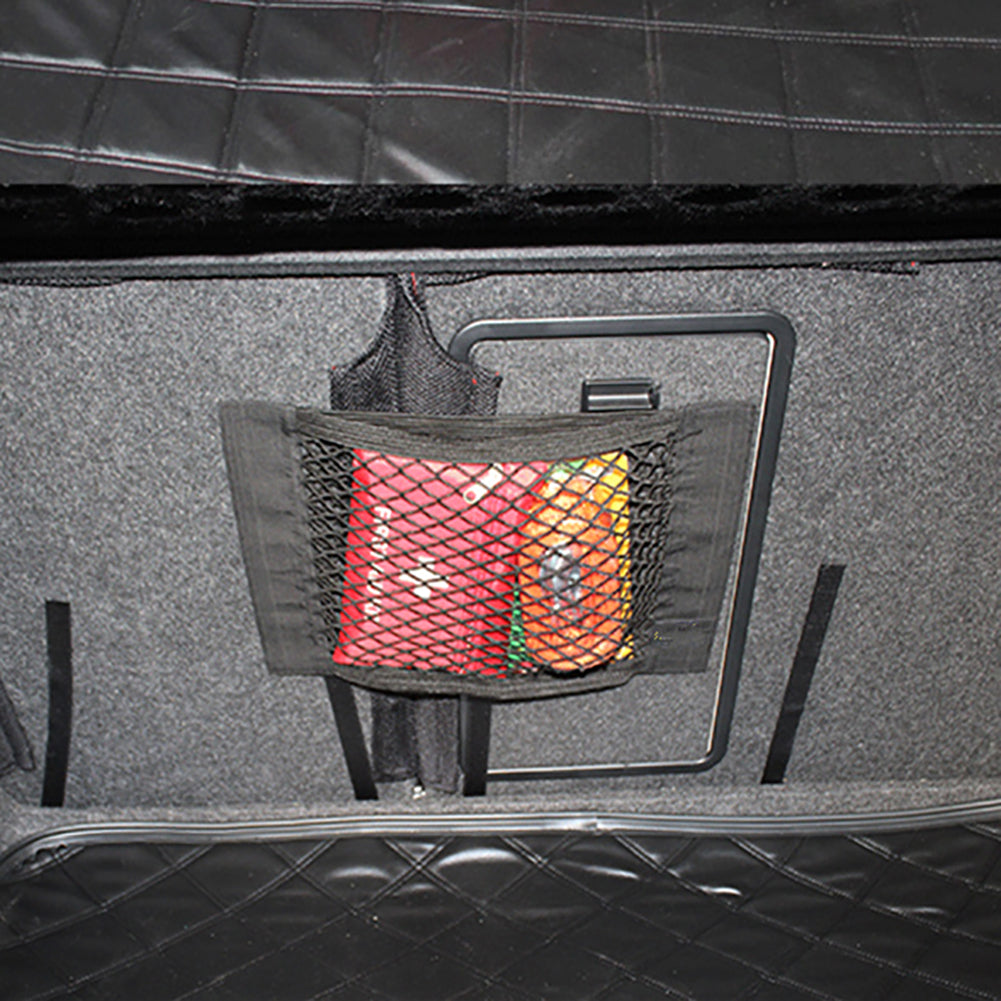 Auto Car Back Rear Trunk Seat Elastic Storage Net Mesh Organizer Pocket Bag