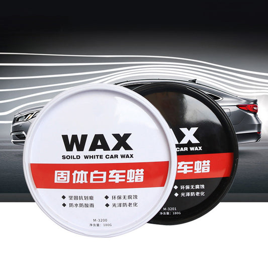 Car Polish Black White Solid Wax Remove Dust Stain Waxing Paint Coating Care