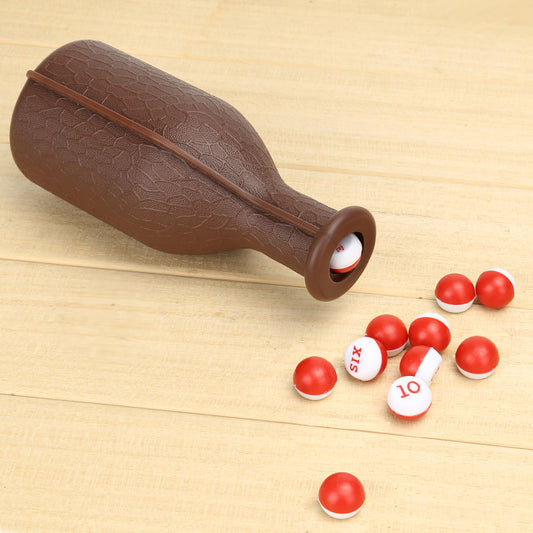 Portable Billiard Kelly Pool Shaker Bottle 16 Numbered Tally Balls Pea Accessory