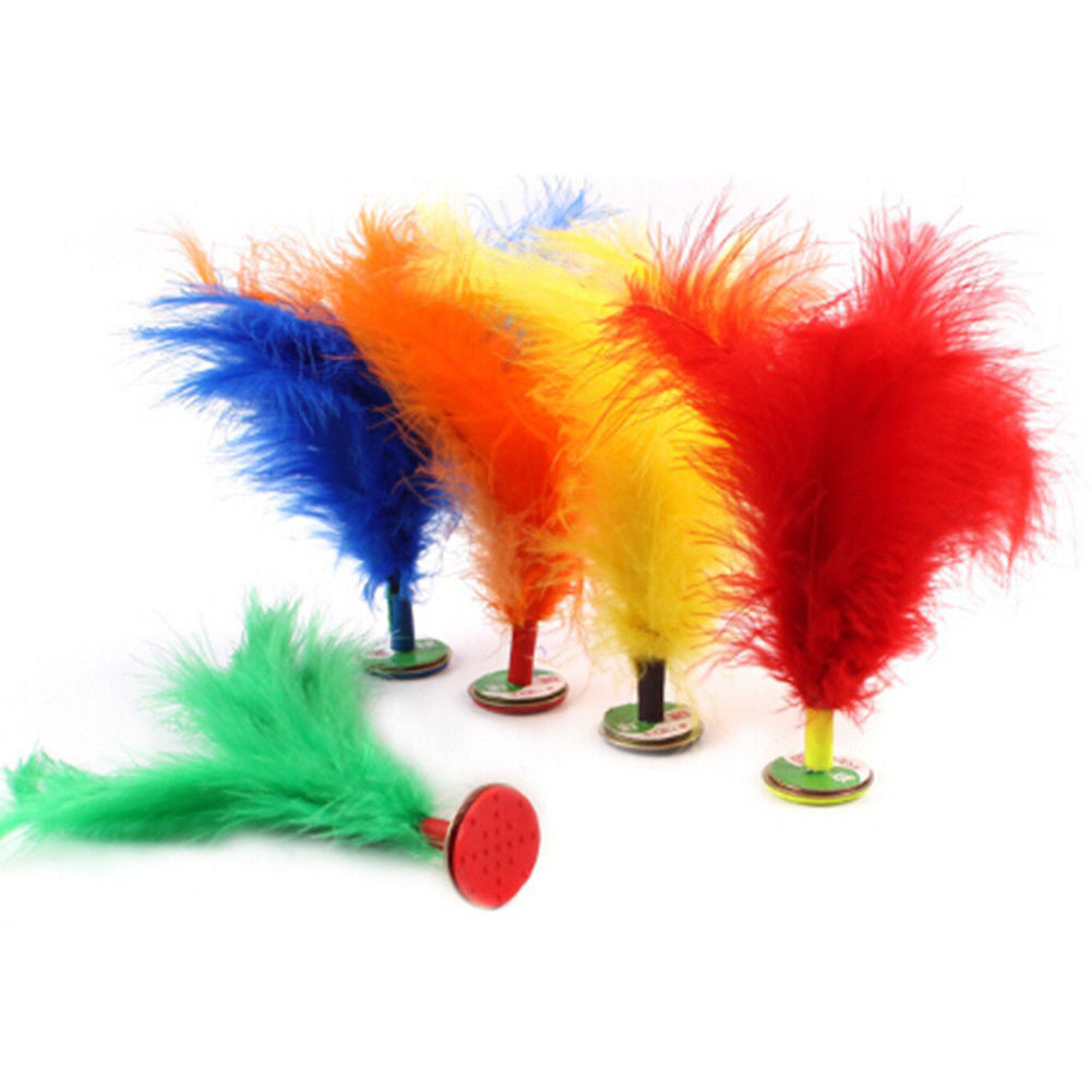 2Pcs Feather Chinese Kick Shuttlecock Kids Toy Sport Exercise Outdoor Game