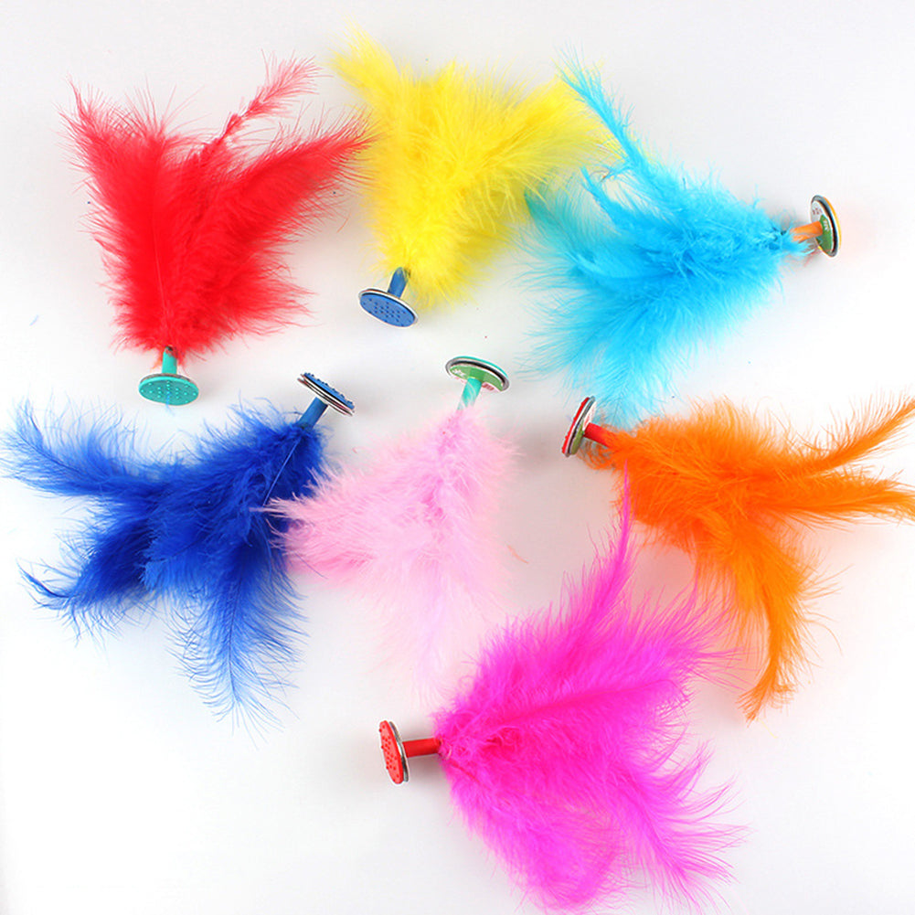 2Pcs Feather Chinese Kick Shuttlecock Kids Toy Sport Exercise Outdoor Game