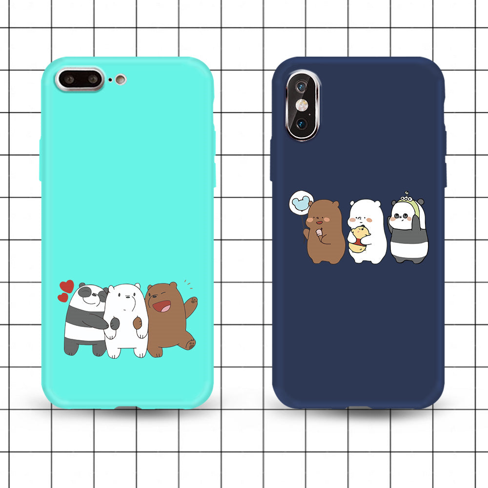 Xiaomi Redmi S2 6A Note 6 Pro Cover Bare Bear Soft Phone cases