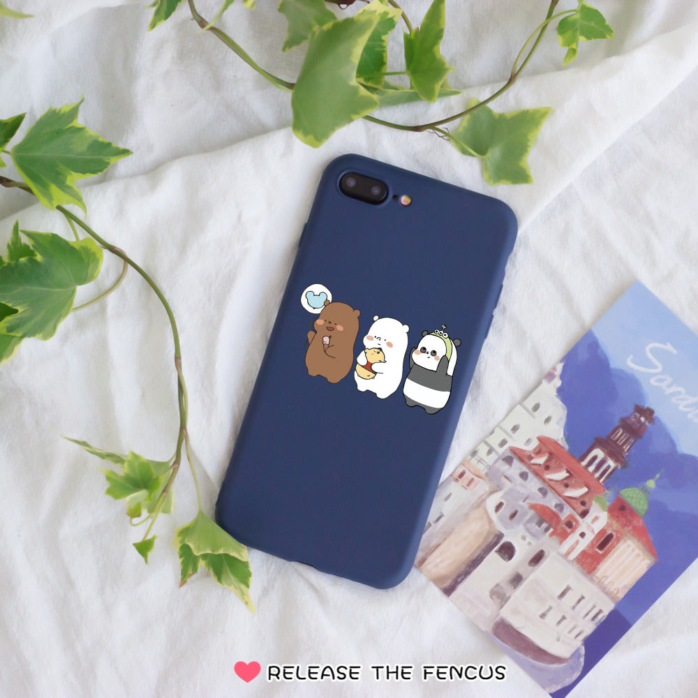 Xiaomi Redmi S2 6A Note 6 Pro Cover Bare Bear Soft Phone cases